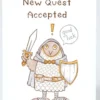 Gratulationskort - New Quest Accepted