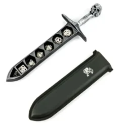 Grim Dagger Dice Case/Holder w/sheath Cover Silver
