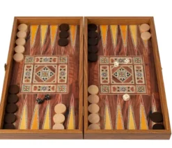 Handcrafted Traditional Mosaic Backgammon and Checker Set, medium
