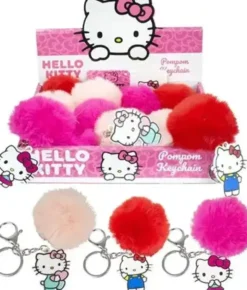 Hello Kitty key hanger plush pompom 7cm