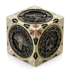 Hexagonal Spinner Dice Cube (Brass)