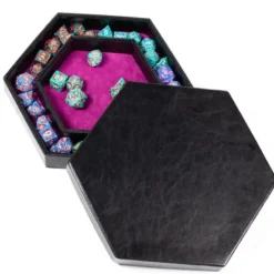 Hexagon Dice Storage Tray Rosa