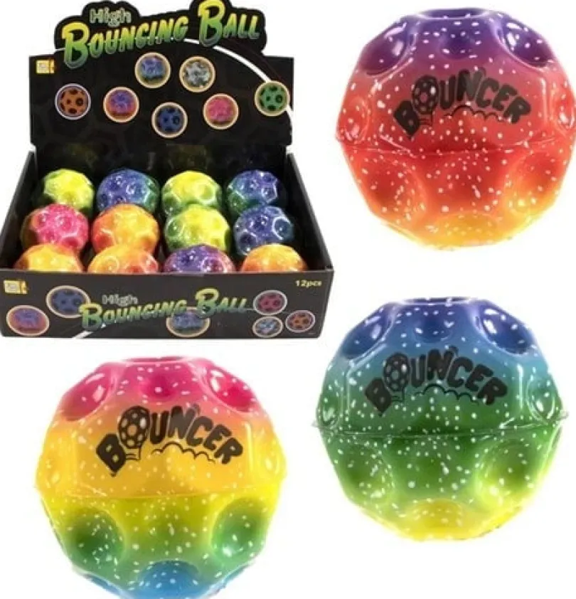 High Bouncing Ball 6,5cm Rainbow