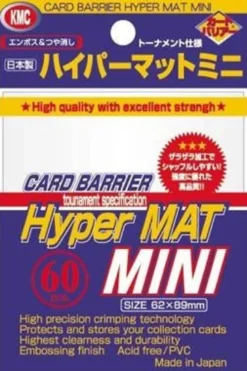 KMC Small Sleeves - Hyper Mat White (60 Sleeves)