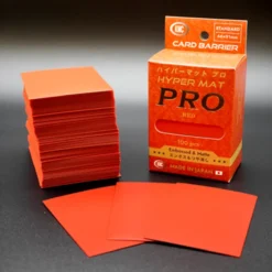 KMC Standard Sleeves - Hyper MAT PRO Red (100 Sleeves)