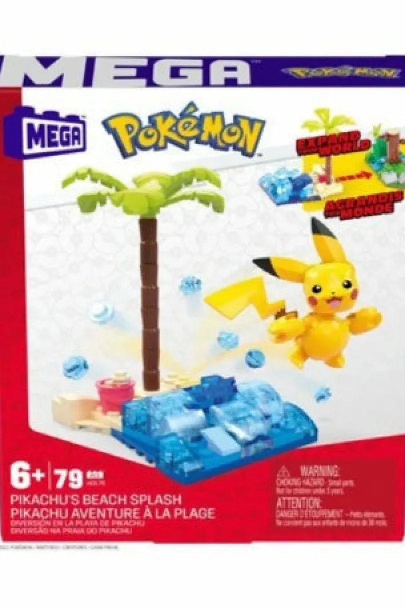 Leksakshallen - Pokemon - Pikachu's Beach Splash Mega Construx