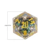 Liquid Core D20 Dark Glitter (55mm) Gold Font