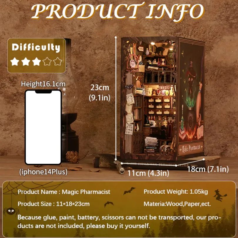 Magic Pharmacist Book Nook Kit Cutebee Cutebee