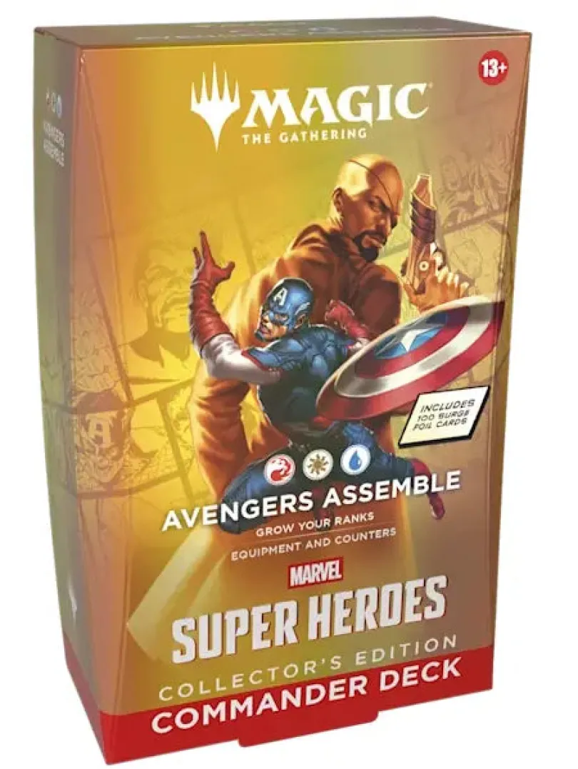 Magic The Gathering Marvel Super Heroes Commander Deck Collectors Edition Avengers Assemble