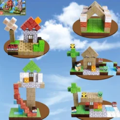 Magnetic Building Blocks Forest Cabin 150 st