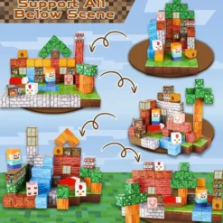 Magnetic Building Blocks Small House 110 pcs