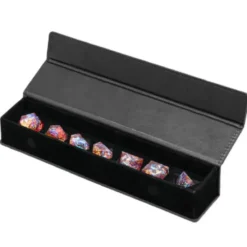 Magnetic Dice Vault Black Leatherette