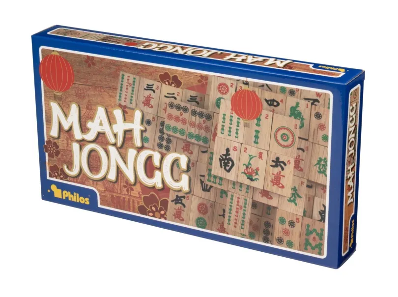 Mah Jongg, made of wood, with arabic numbers (6323)