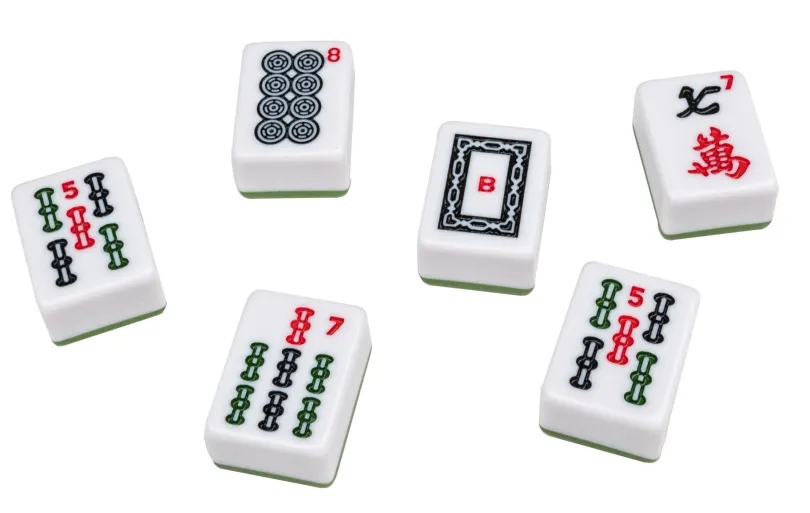 Mah Jongg / Mahjong, Designbox, with arabian signs (3166)