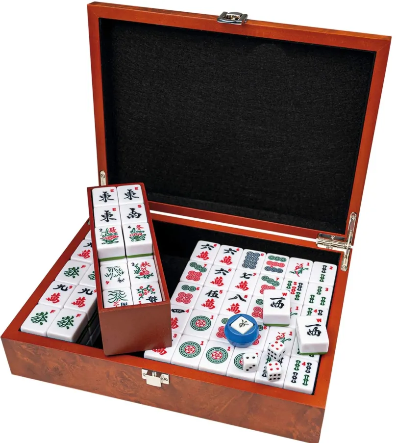 Mah Jongg / Mahjong, Designbox, with arabian signs (3166)