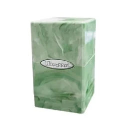 Marble Satin Tower - Lime Green / White