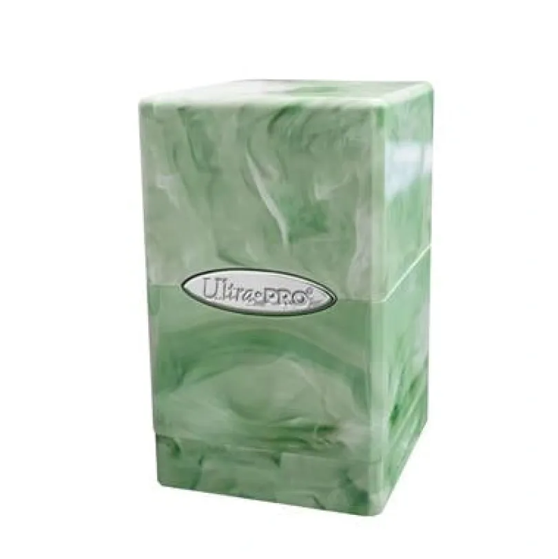 Marble Satin Tower - Lime Green / White
