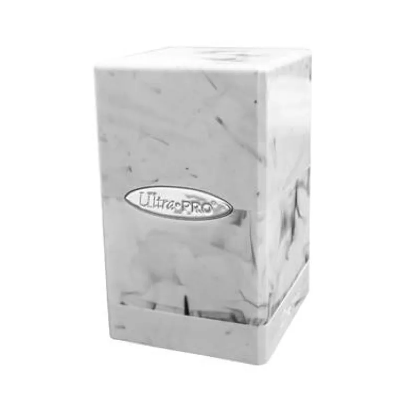 Marble Satin Tower: White Black