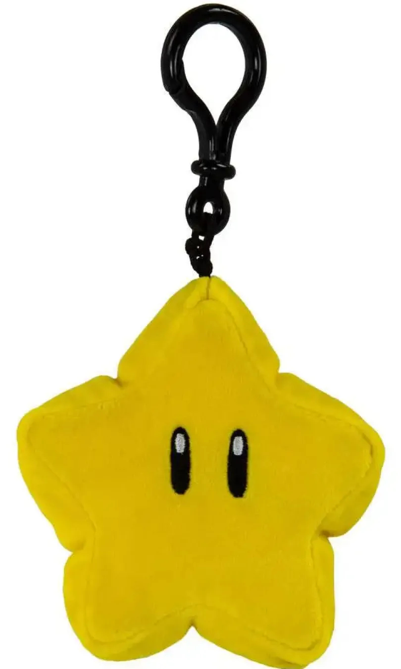 Mario Kart Mocchi-Mocchi Clip On Plush Hanger Super Star 10 cm