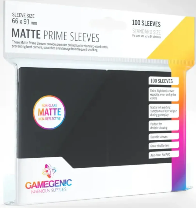 Matte Prime Sleeves (100 Sleeves) - Välj Färg