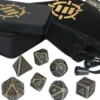 Metal Dice Set Ancient Bronze