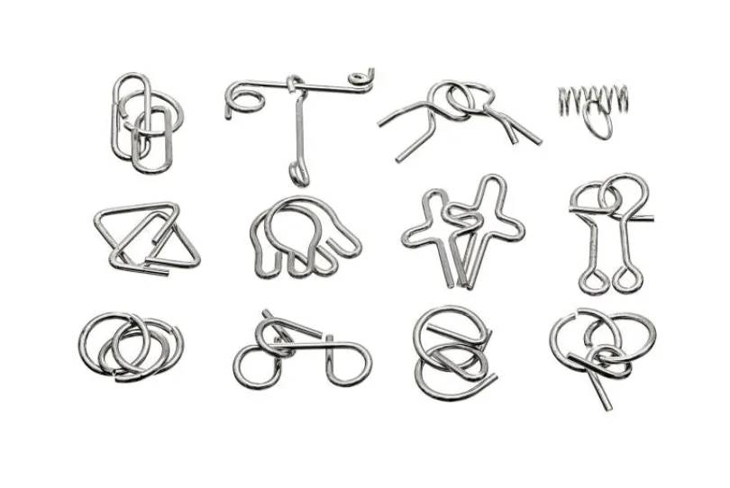 Metal Puzzles, 12 Puzzles (5099)