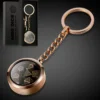 Mini Metal Dice Set Keychain Copper