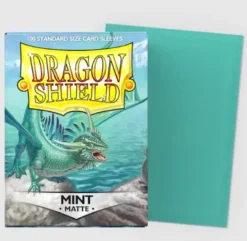 Mint Matte Sleeves Standard Size 100 Dragon Shield