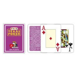 Modiano Texas Poker Hold'em Jumbo Index Plastic cards (purple)