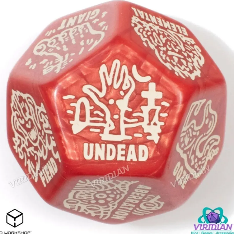 Monster Generator Die Red Beige