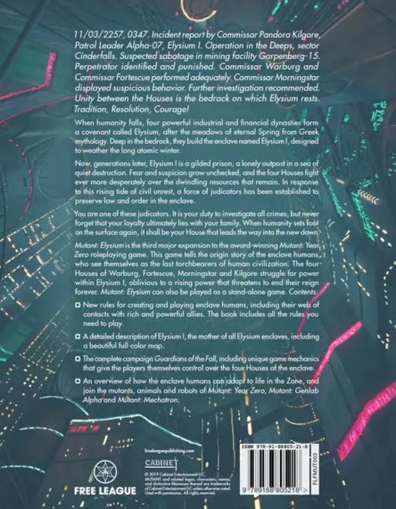 Mutant: Elysium – Core Rulebook