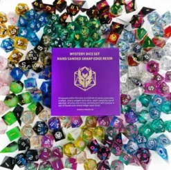 Mystery Full Matching Sharp Edge Resin Dice Set (7)