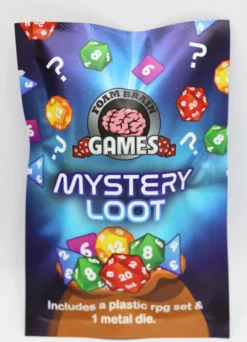Mystery Loot Plastic RPG Dice Set & Bonus Metal Die