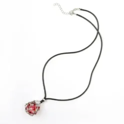 Mysticage Dice Chain with Random Sharp Resin D20s Silver