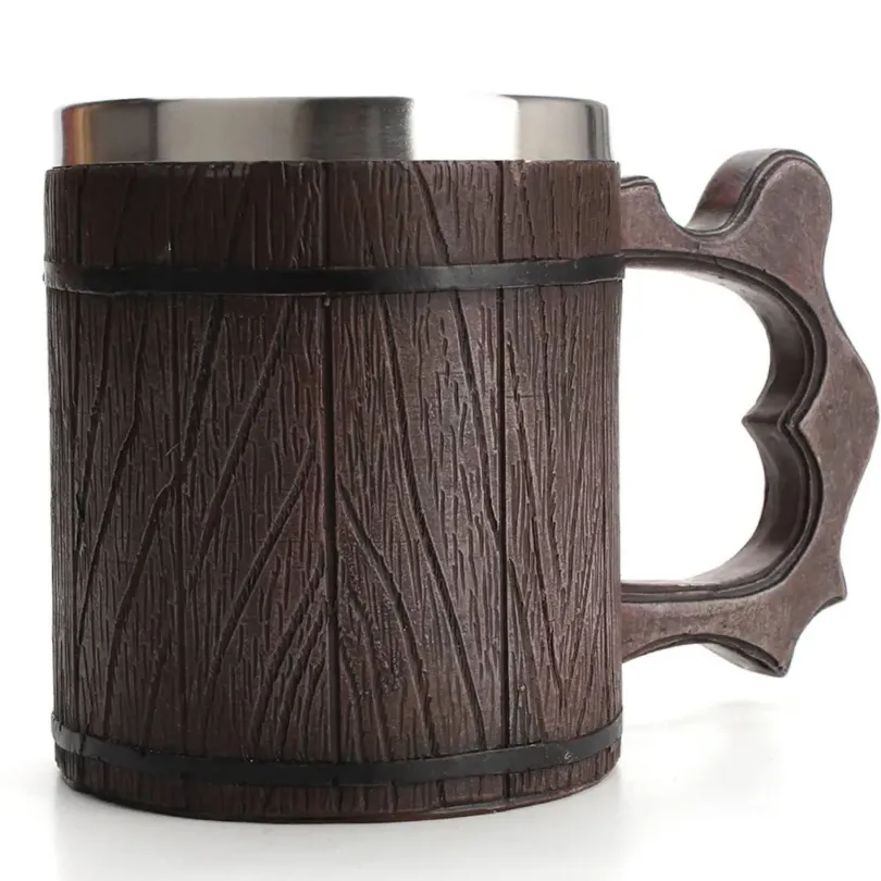 Mystic Brown Mug 450 ml Resin Stainless Steel Brown