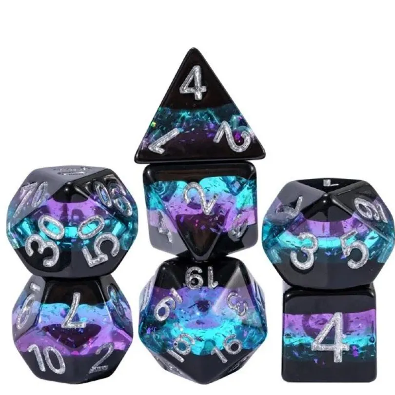 Nebula Aurora Polyhedral Dice Set (7)