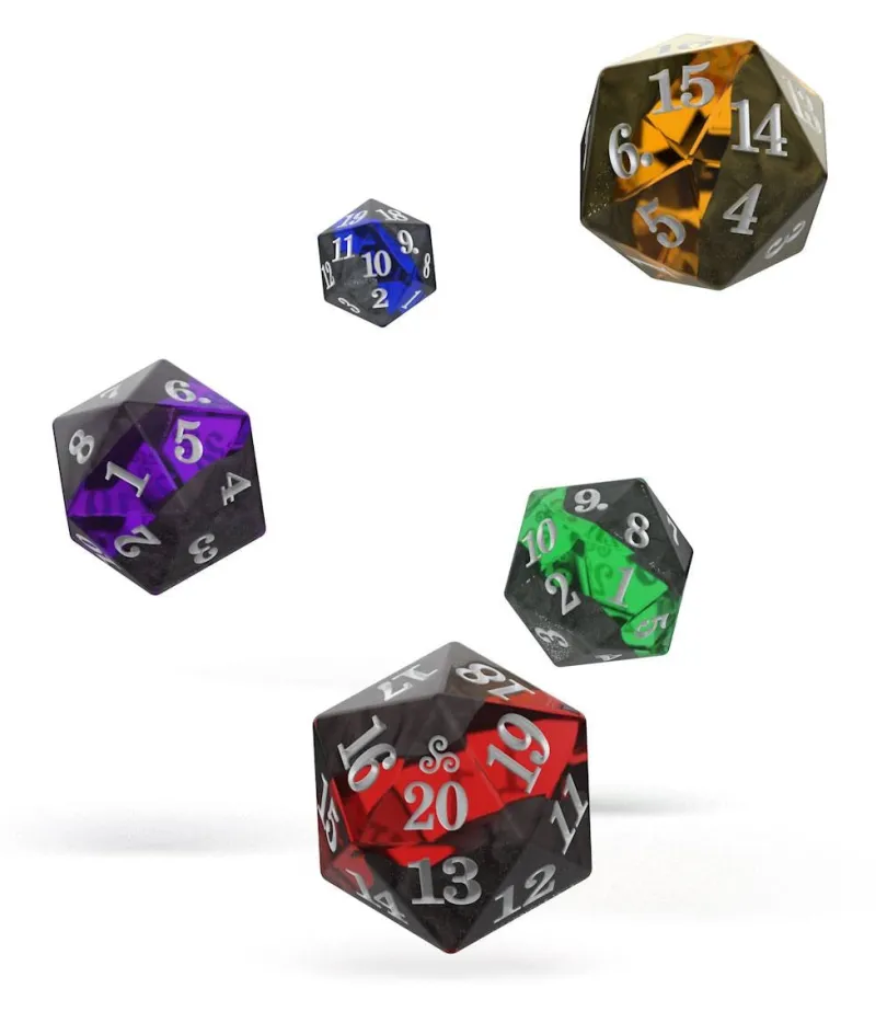 Oakie Doakie Dice D20 Spindown Dice Set Enclave