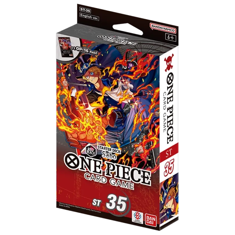 One Piece Card Game: ST35 Starter Deck - Red Black Sabo