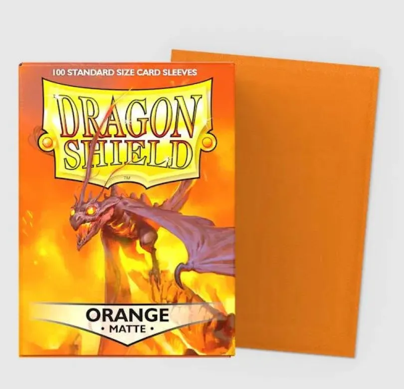 Orange - Matte Sleeves - Standard Size (100)