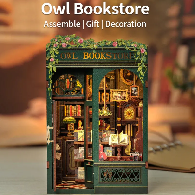 Owl Bookstore - Book Nook Kit - CuteBee