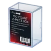 2-Piece 100 Count Clear Card Storage Box