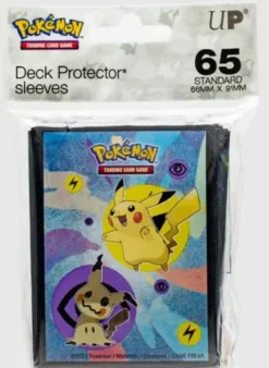 Pikachu & Mimikyu Standard Deck Protector Sleeves (65ct) for Pokémon