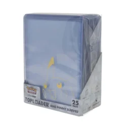 Pikachu Toploader And Penny Sleeves Combo Pack For The Pokémon Trading Card Game (25 Pack)
