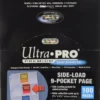 9-Pocket Side Load Page with Clear Background [Pärmsida Pärmsidor] 100st