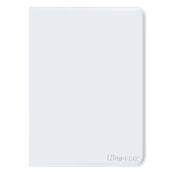 12 Pocket Zippered Pro Binder White