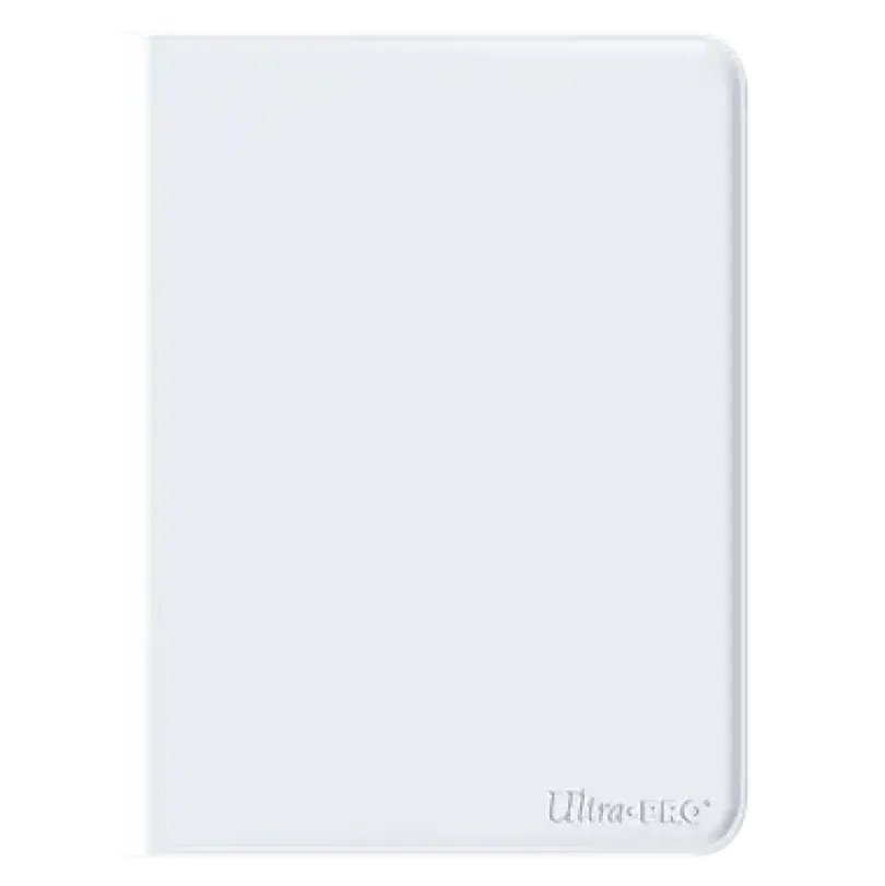 12 Pocket Zippered Pro Binder White