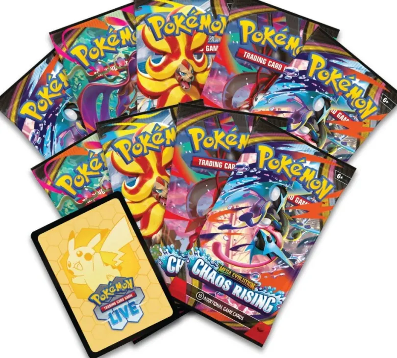 Pokemon Tcg Mega Evolution Chaos Rising Elite Trainer Box Max 1 Per Kund Pokemon