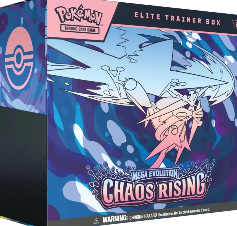 Pokemon Tcg Mega Evolution Chaos Rising Elite Trainer Box Max 1 Per Kund Pokemon