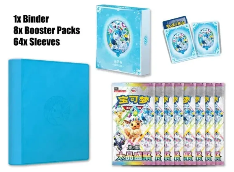 Pokemon Terastal Gathering Gift Box Set Glaceon (Kinesisk)