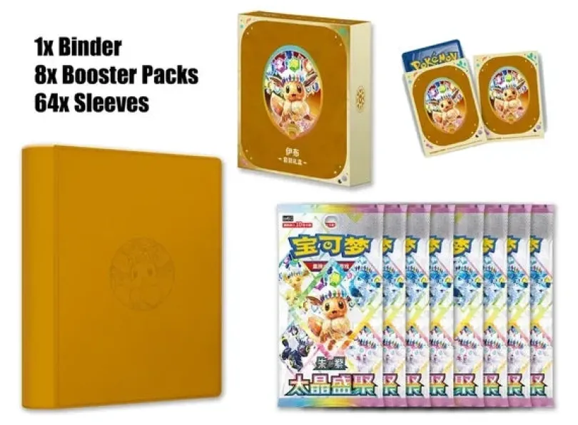 Pokemon Terastal Gathering Gift Box Set Eevee (Kinesisk)